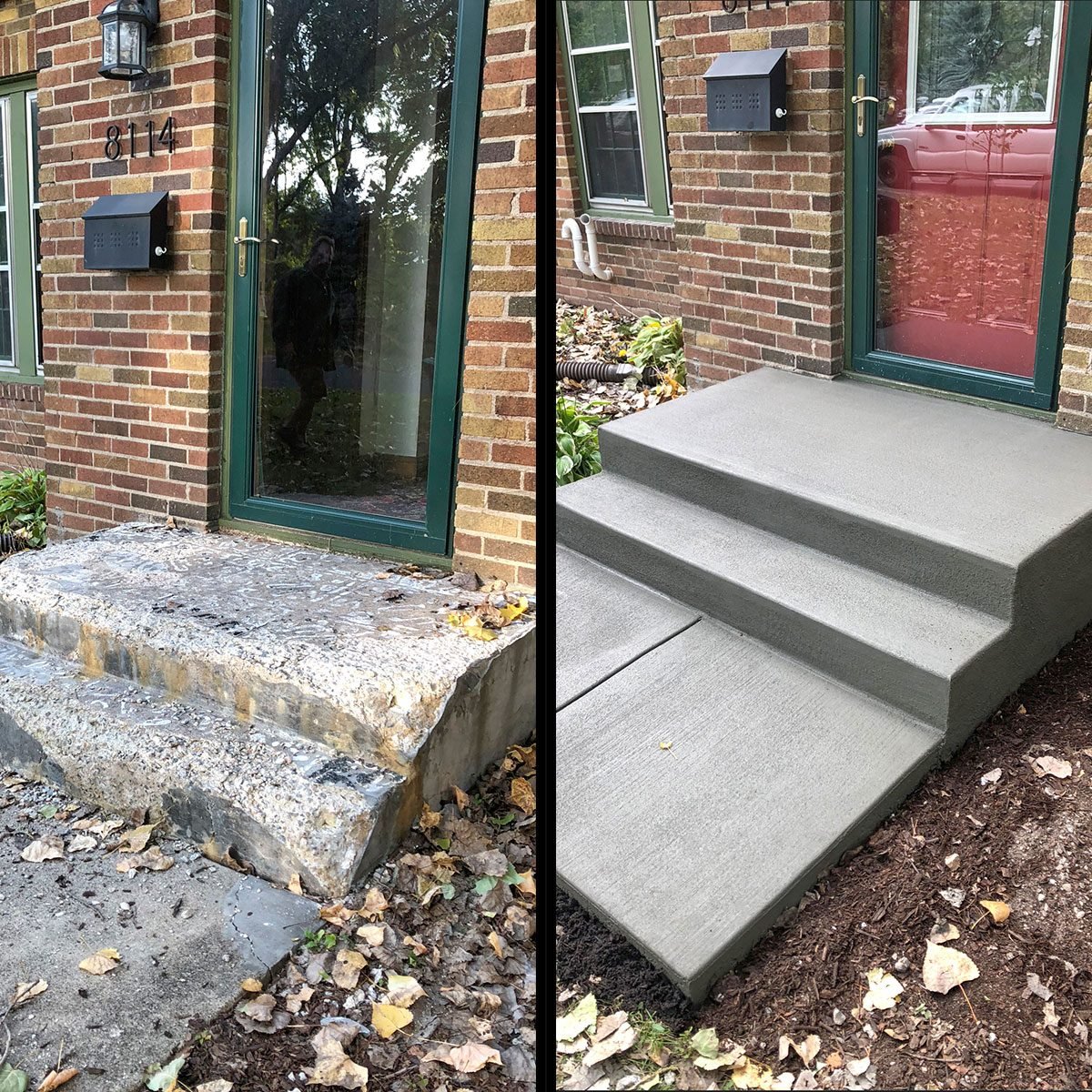 Concrete Steps Before & After